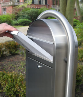 Vaardigheid Kliniek lepel Brievenbus Bobi Grande S inox - Postboxstore