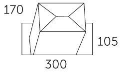 Pakketbrievenbus Allux 500 antraciet