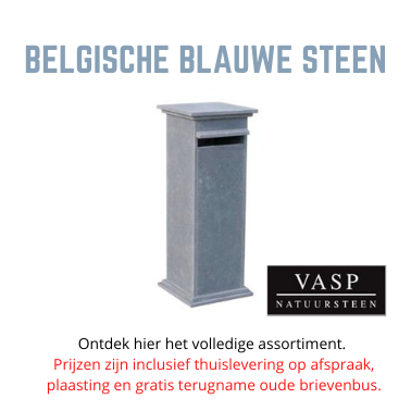 Brievenbussen Belgische blauwe hardsteen
