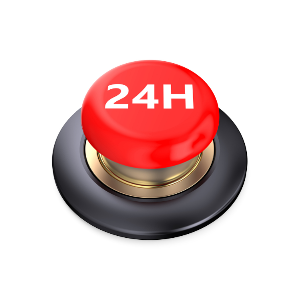 Onze 24 uur leveringsservice