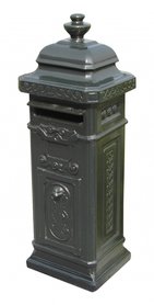 Engelse brievenbus beton groen 