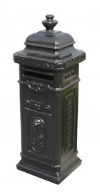 Engelse brievenbus beton zwart 