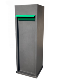 Brievenbus Cambridge met klep groen