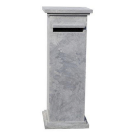 Brievenbus in Chinese blauwe hardsteen Genk