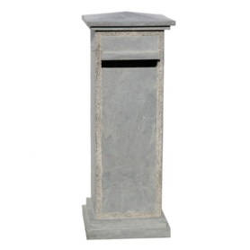 Brievenbus in Chinese blauwe hardsteen Mol